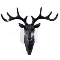 DEER HEAD SELF ADHESIVE WALL DOOR HOOK HANGER